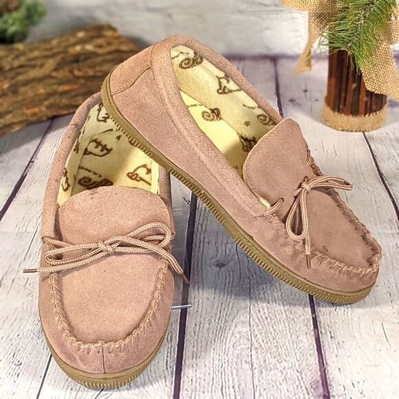 LAMO FOOTWEAR MEN'S MOCCASIN SLIPPERS - Picture 1 of 11